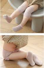 Unisex Toddler Non Slip Knee Pads and Socks Sets for Baby Boy Girls' Crawling Learn to Walk - Image 8